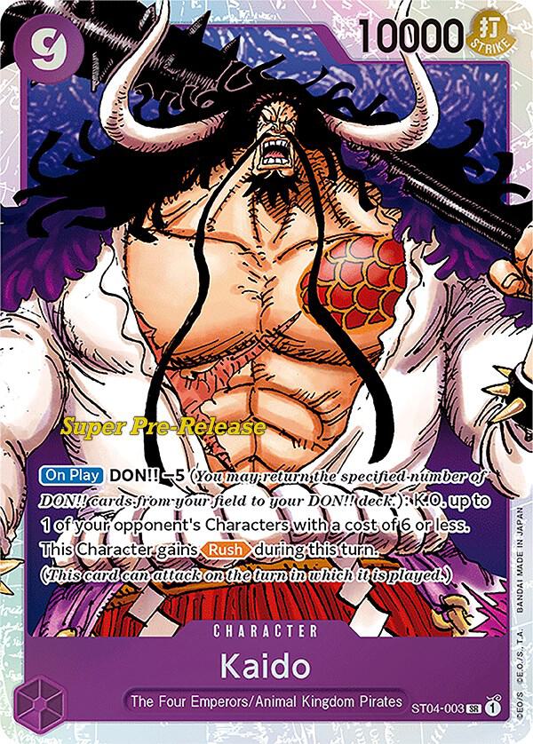Kaido ST04-003 (Super Pre-Release Starter Deck 4: Animal Kingdom Pirates)  - Foil