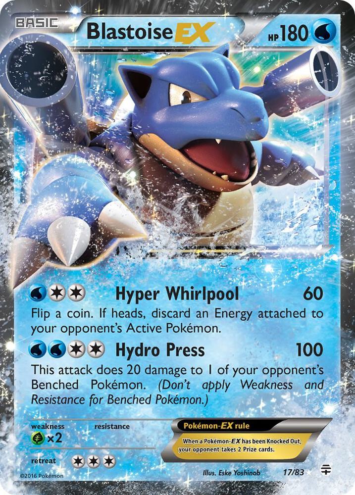 2016 Pokemon Generations 17/83 Blastoise EX Ultra Rare