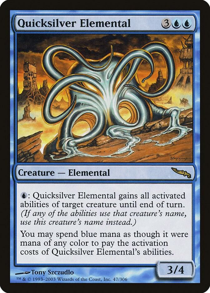 MTG Mirrodin 47 Quicksilver Elemental R NM