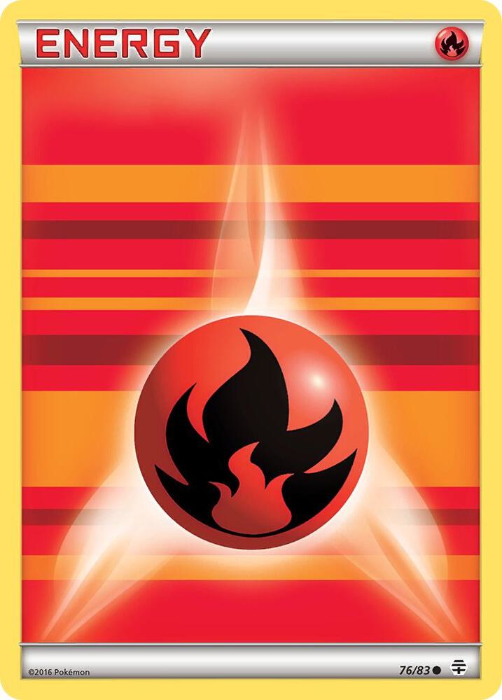 2016 Pokemon Generations 76/83 Fire Energy Common LP