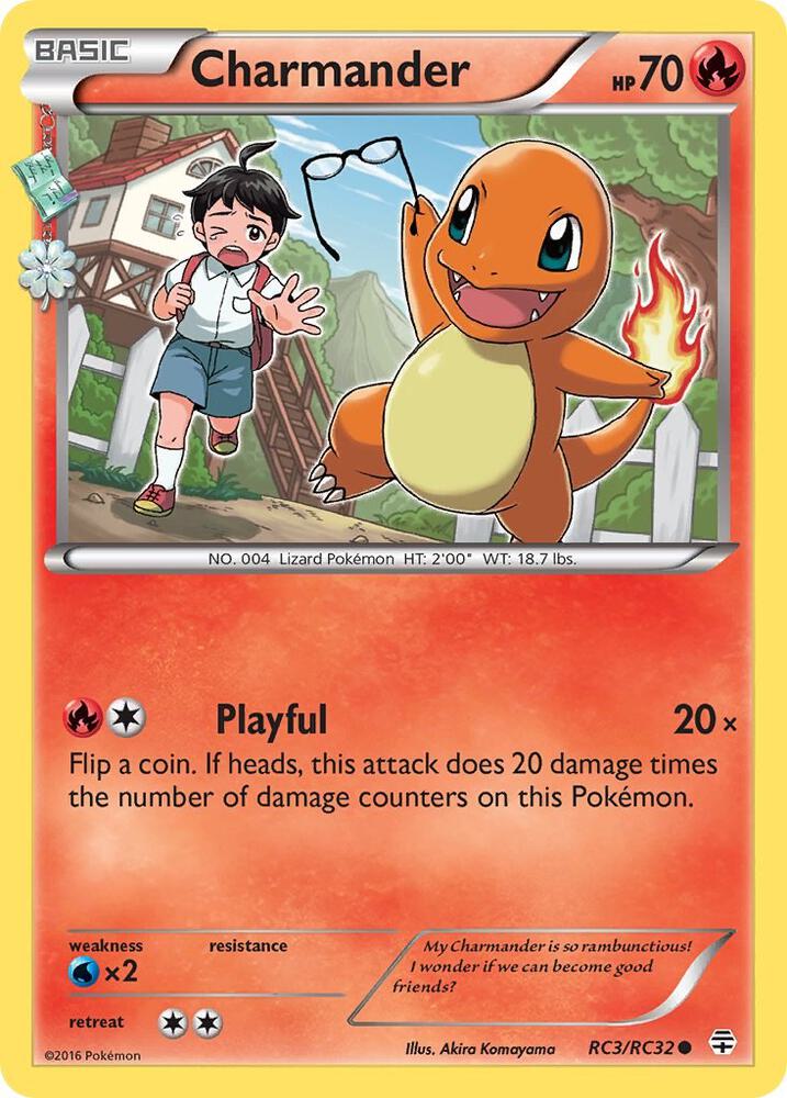 2016 Pokemon Generations: Radiant Collection RC3/RC32 Charmander Common