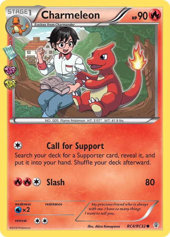 2016 Pokemon Generations: Radiant Collection RC4/RC32 Charmeleon Common