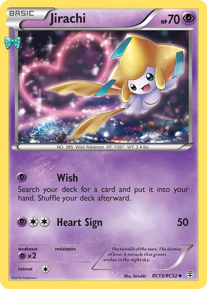 2016 Pokemon Generations: Radiant Collection RC13/RC32 Jirachi Uncommon *HP*