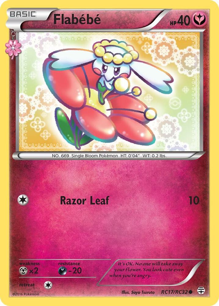2016 Pokemon Generations: Radiant Collection RC17/RC32 Flabebe Common