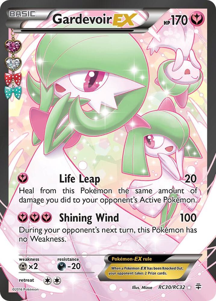 2016 Pokemon Generations: Radiant Collection RC30/RC32 Gardevoir EX Ultra Rare