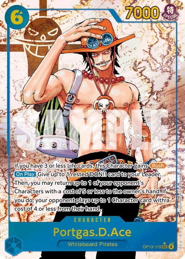 Portgas.D.Ace OP13-119 (Carrying On His Will)  - Parallel Foil