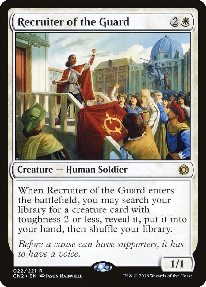 MTG Conspiracy: Take the Crown 22 Recruiter of the Guard R LP