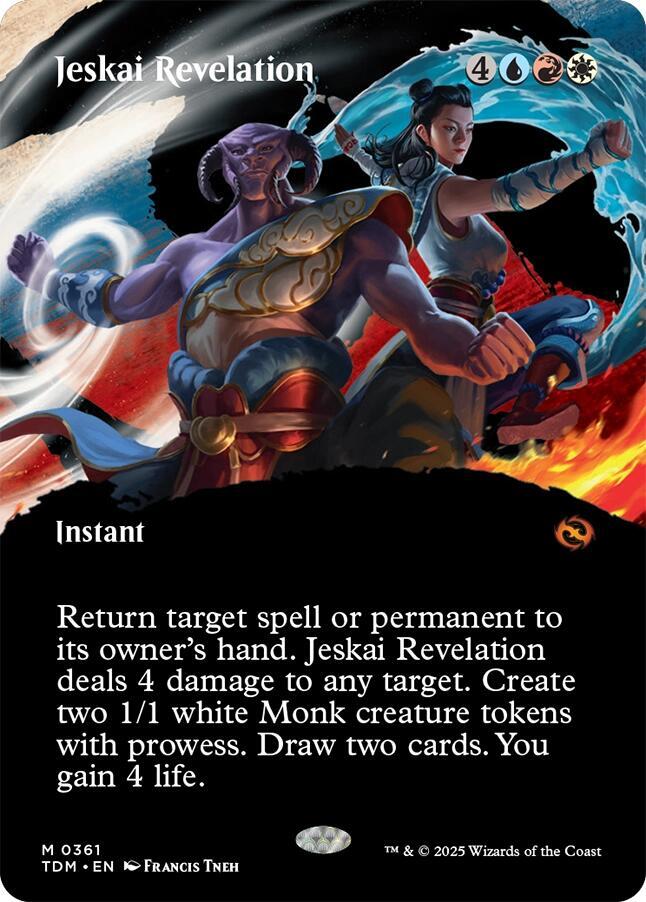 Jeskai Revelation 361/291 (Tarkir: Dragonstorm)  - Borderless
