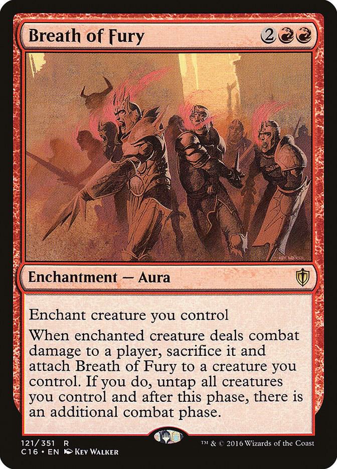 MTG Commander 2016 121 Breath of Fury R NM