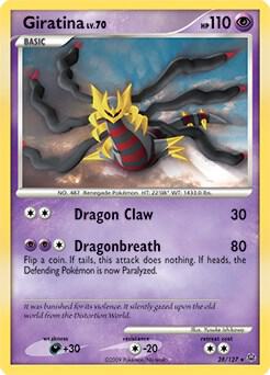 2016 Pokemon Deck Exclusive 028/127 Giratina Lv. 70 (DPPt Platinum) Holo Rare MP