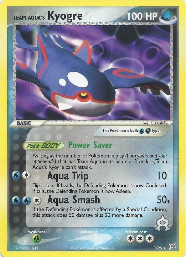 2016 Pokemon Deck Exclusives 003/095 Team Aqua's Kyogre 3/95 NH Rare *DMG*