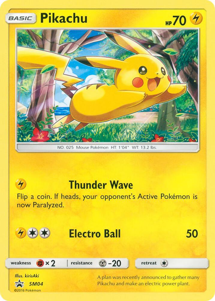 2016 Pokemon SM Promos SM04 Pikachu - SM04 Promo