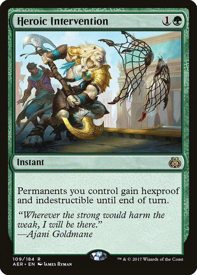 MTG Aether Revolt 109 Heroic Intervention R NM