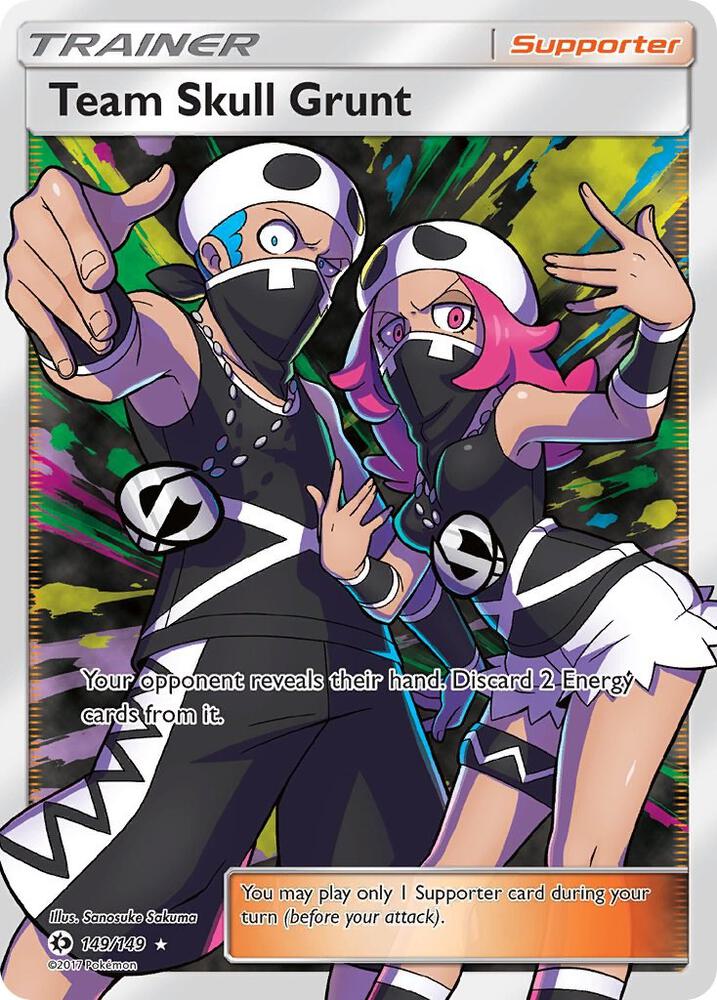 2017 Pokemon SM Base Set 149/149 Team Skull Grunt Ultra Rare