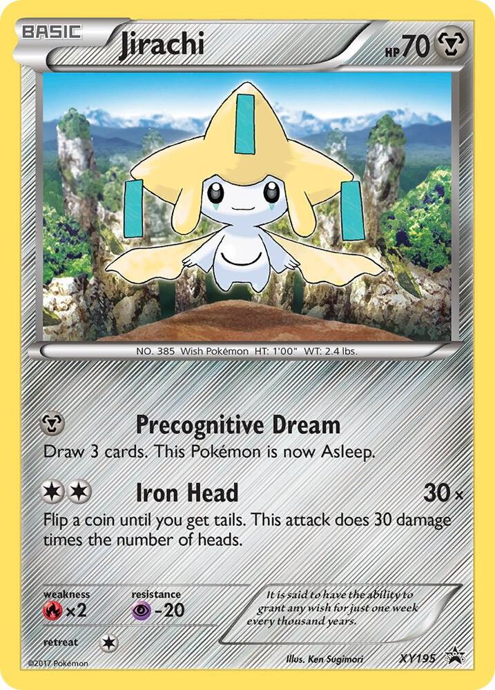 2013 Pokemon XY Promos XY195 Jirachi Promo Holo LP