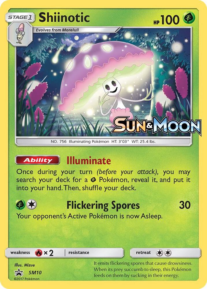 2016 Pokemon SM Promos SM10 Shiinotic - SM10 (Prerelease) Promo