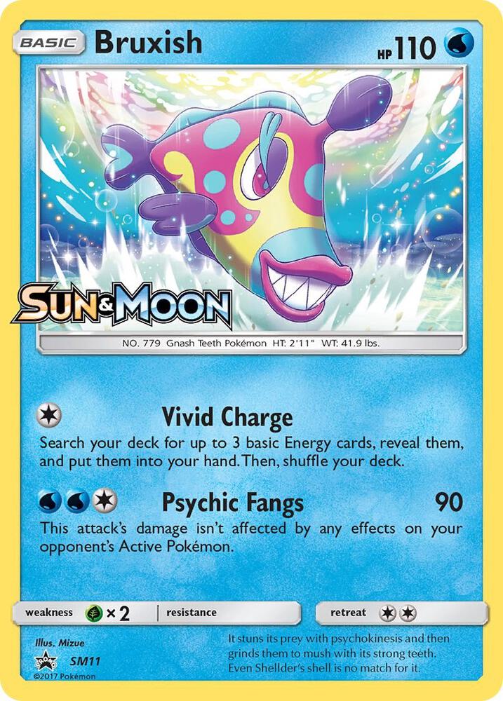 2016 Pokemon SM Promos SM11 Bruxish - SM11 (Prerelease) Promo
