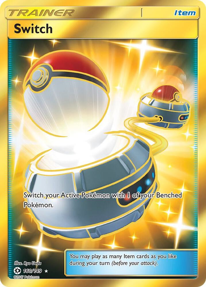 2017 Pokemon SM Base Set 160/149 Switch Secret Rare
