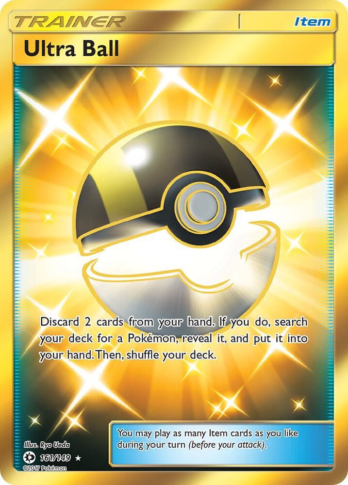 2017 Pokemon SM Base Set 161/149 Ultra Ball Secret Rare