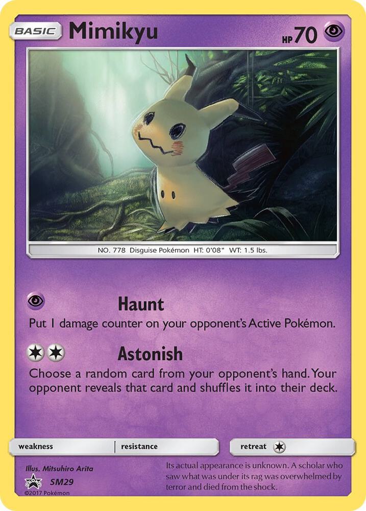 2016 Pokemon SM Promos SM29 Mimikyu - SM29 Promo