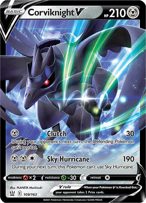 Corviknight V 109/163 (SWSH05: Battle Styles)  - Holofoil