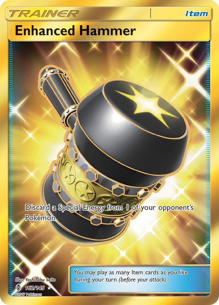 2017 Pokemon SM - Guardians Rising 162/145 Enhanced Hammer Secret Rare