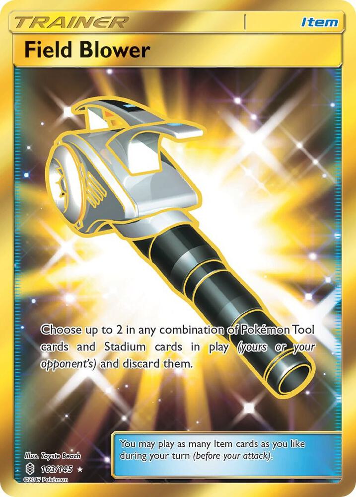 2017 Pokemon SM - Guardians Rising 163/145 Field Blower Secret Rare