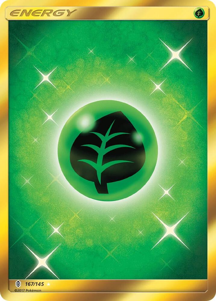 2017 Pokemon SM - Guardians Rising 167/145 Grass Energy Secret Rare