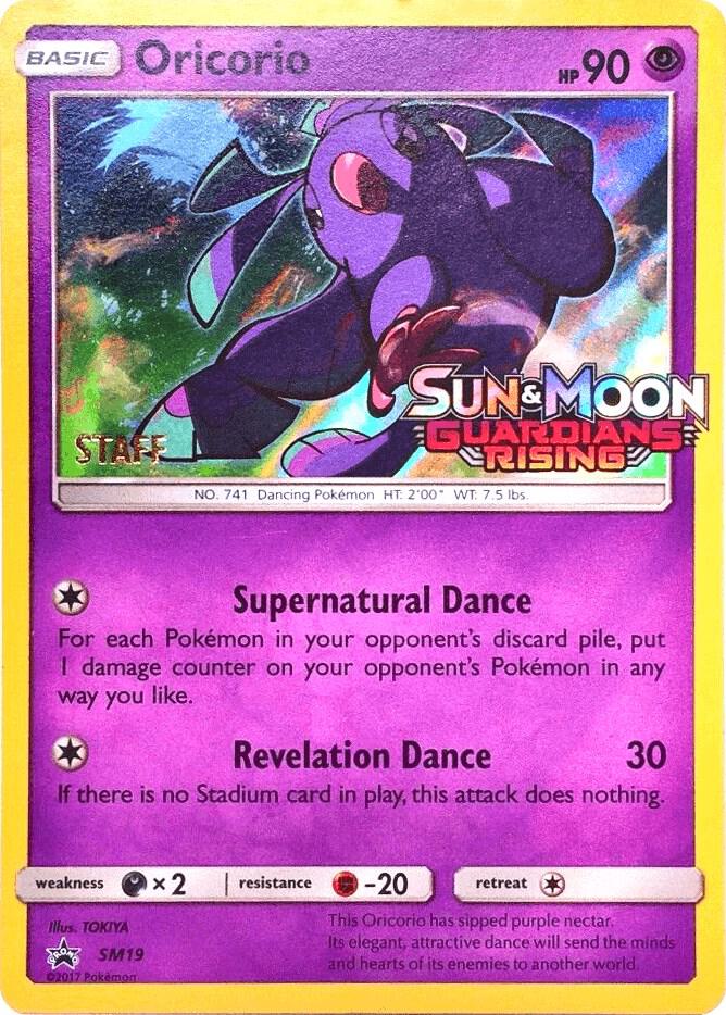 2016 Pokemon SM Promos SM19 Oricorio - SM19 (Prerelease) [Staff] Promo