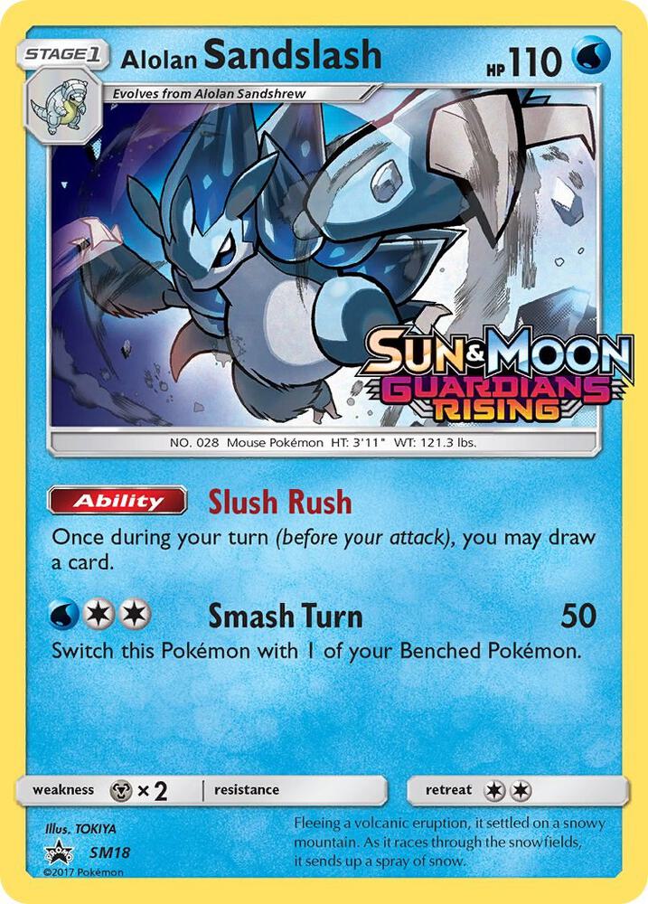 2016 Pokemon SM Promos SM18 Alolan Sandslash - SM18 (Prerelease) Promo