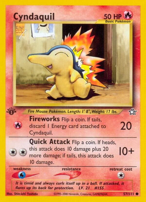 Cyndaquil  057/111 (Neo Genesis)  - 1st Edition