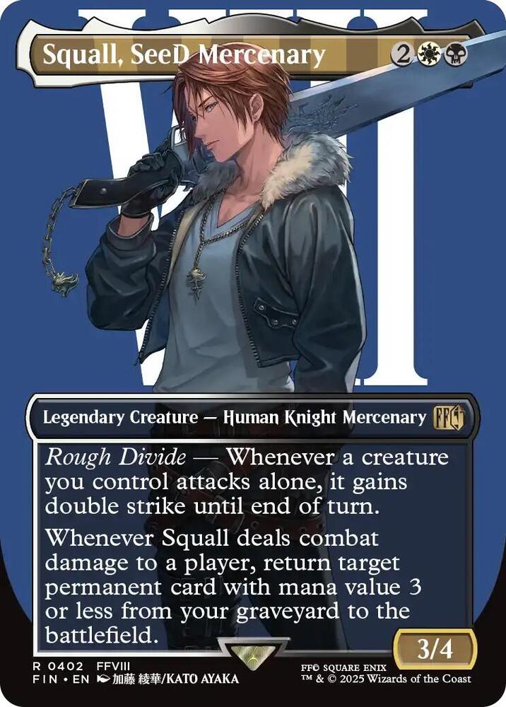 Squall, SeeD Mercenary 402 (FINAL FANTASY)  - Borderless