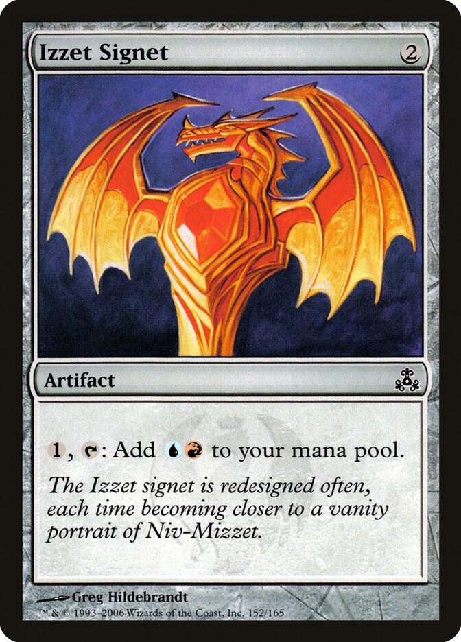 MTG Guildpact 152 Izzet Signet C NM Foil