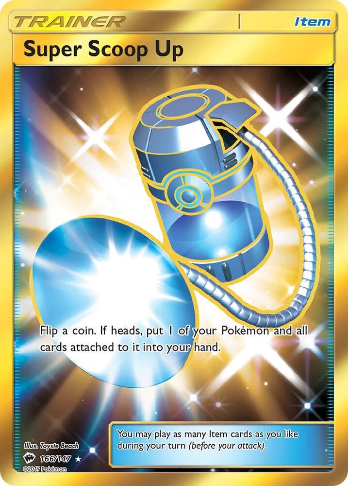 2017 Pokemon SM - Burning Shadows 166/147 Super Scoop Up Secret Rare