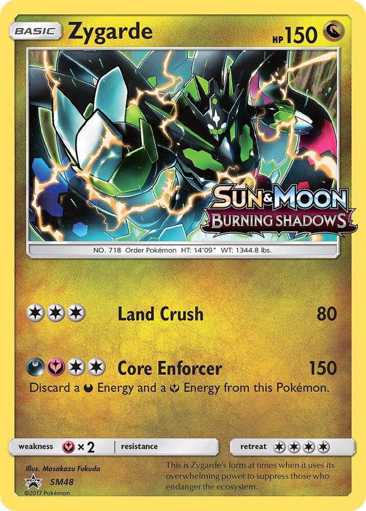 2016 Pokemon SM Promos SM48 Zygarde - SM48 (Prerelease) Promo