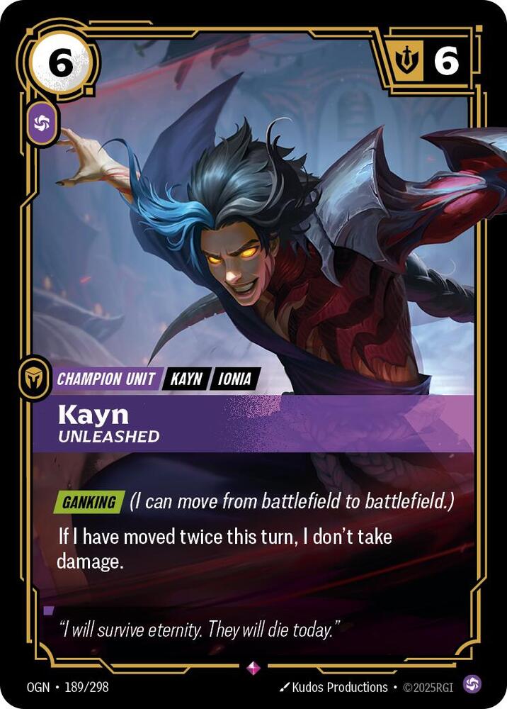 Kayn - Unleashed 189/298 (Origins)  - Foil