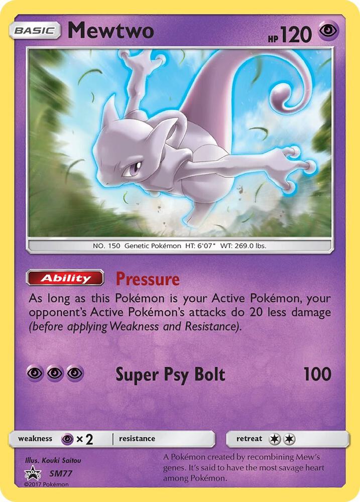 2016 Pokemon SM Promos SM77 Mewtwo - SM77 Promo