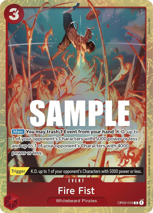 Fire Fist OP03-018 (Pillars of Strength)  - Alternate Art Foil