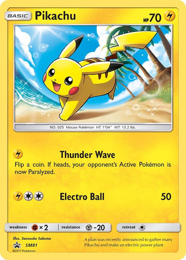 2016 Pokemon SM Promos SM81 Pikachu - SM81 Promo