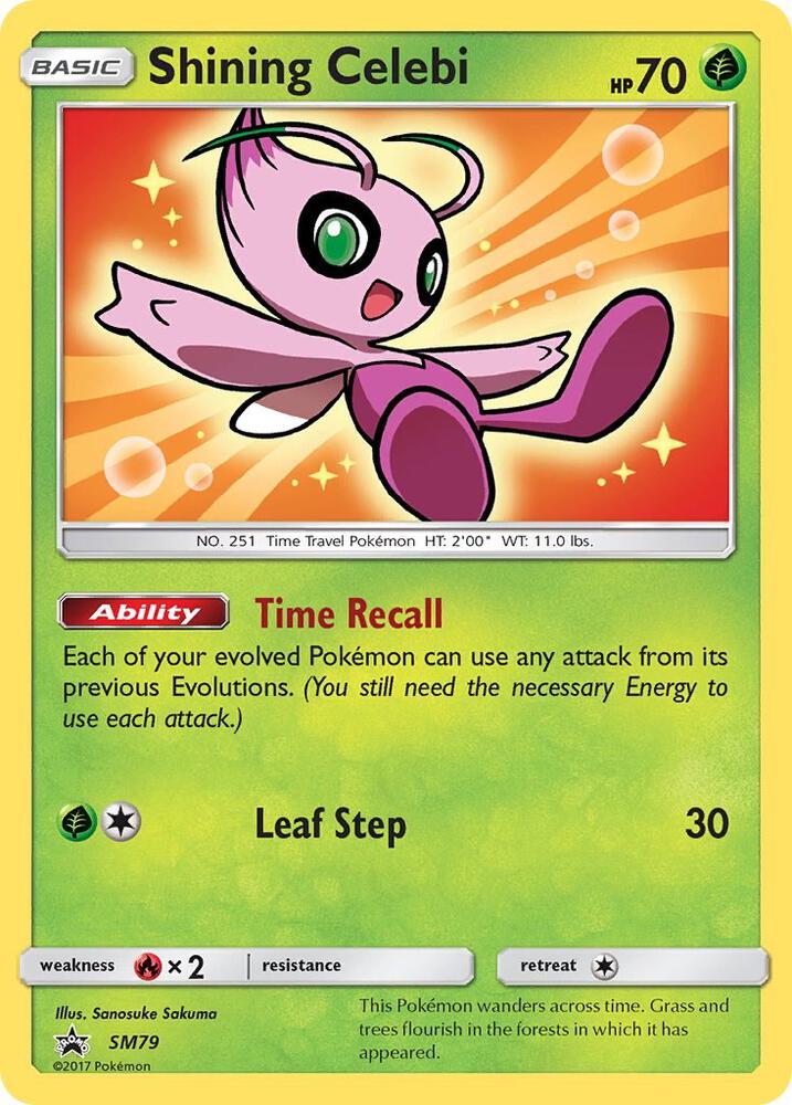 2016 Pokemon SM Promos SM79 Shining Celebi - SM79 Promo