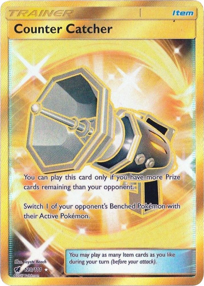 2017 Pokemon SM - Crimson Invasion 120/111 Counter Catcher Secret Rare