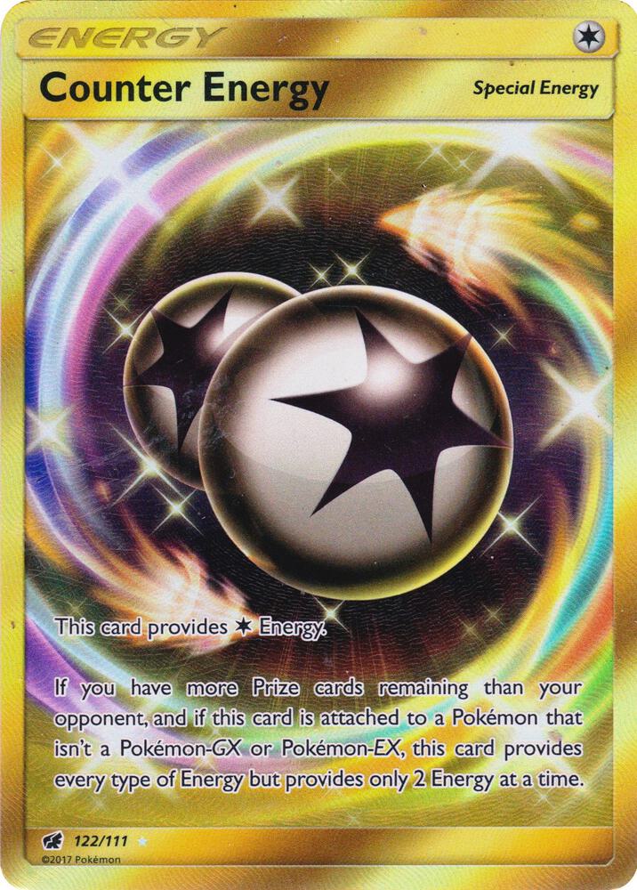 2017 Pokemon SM - Crimson Invasion 122/111 Counter Energy Secret Rare