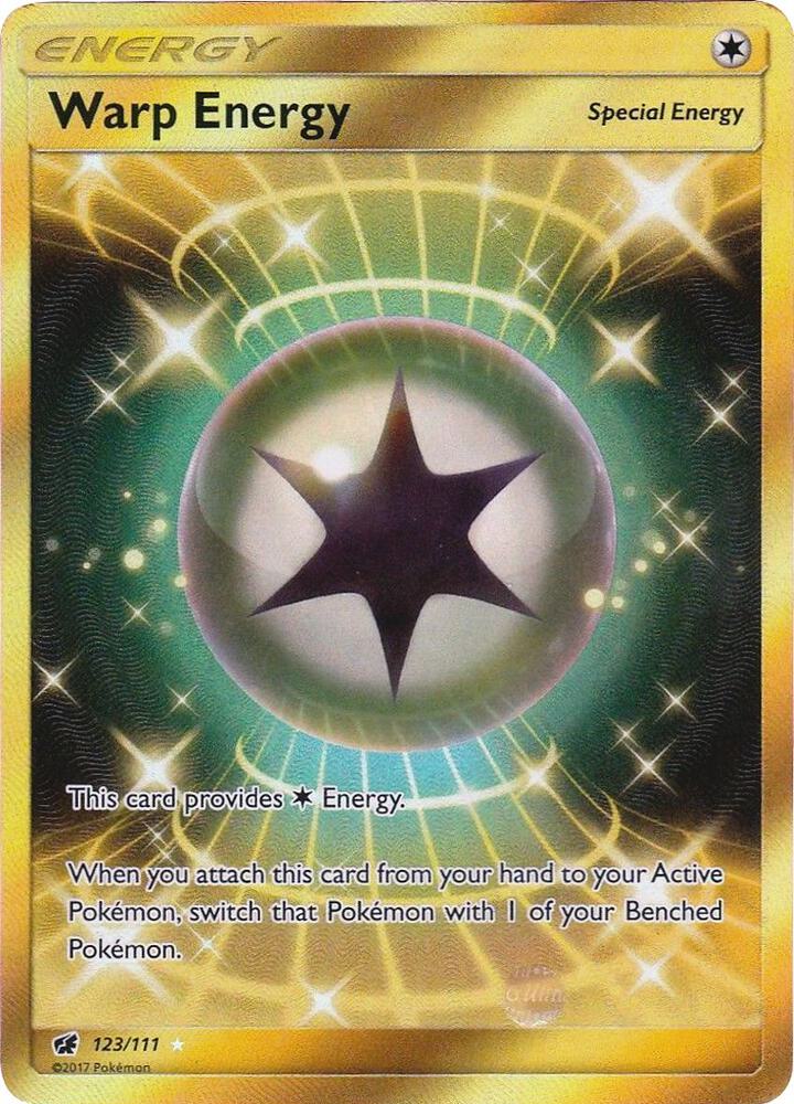 2017 Pokemon SM - Crimson Invasion 123/111 Warp Energy Secret Rare