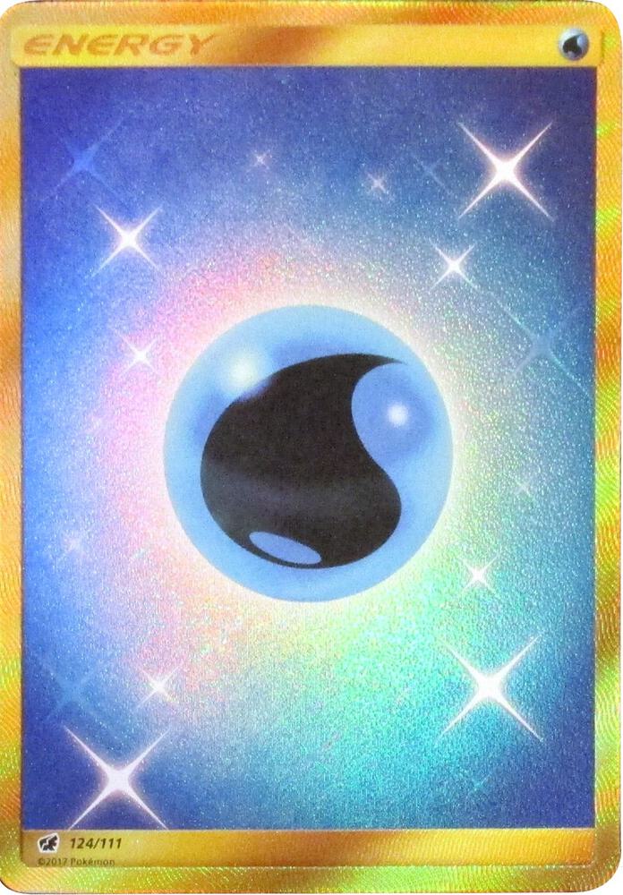 2017 Pokemon SM - Crimson Invasion 124/111 Water Energy Secret Rare
