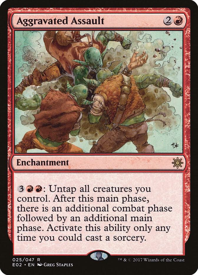 MTG Explorers of Ixalan 25 Aggravated Assault R NM