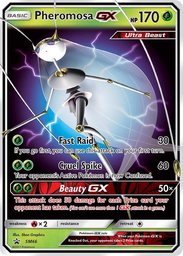 2016 Pokemon SM Promos SM66 Pheromosa GX - SM66 Promo
