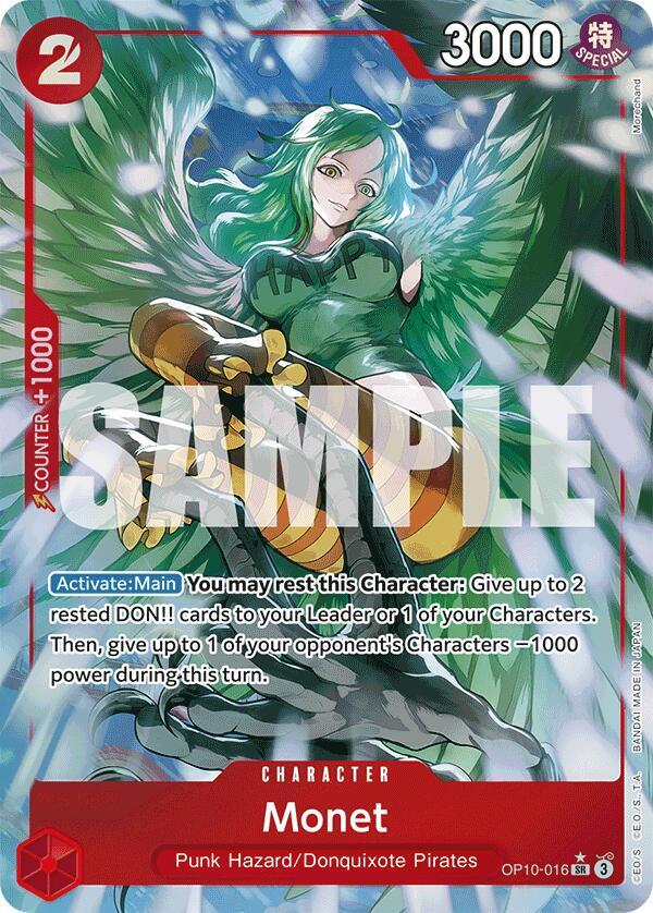 Monet OP10-016 (Royal Blood)  - Alternate Art Foil