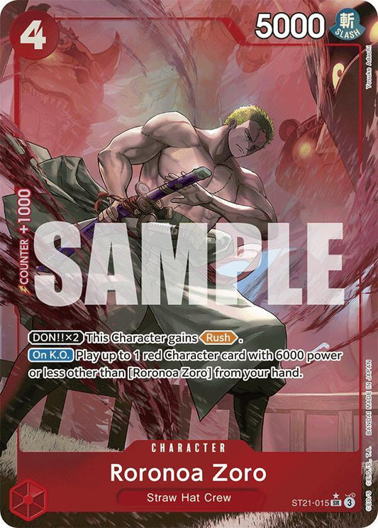 Roronoa Zoro ST21-015 (Starter Deck EX: Gear 5)  - Parallel Foil
