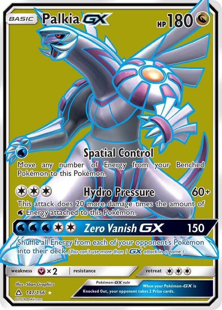 2018 Pokemon SM - Ultra Prism 147/156 Palkia GX (Full Art) Ultra Rare
