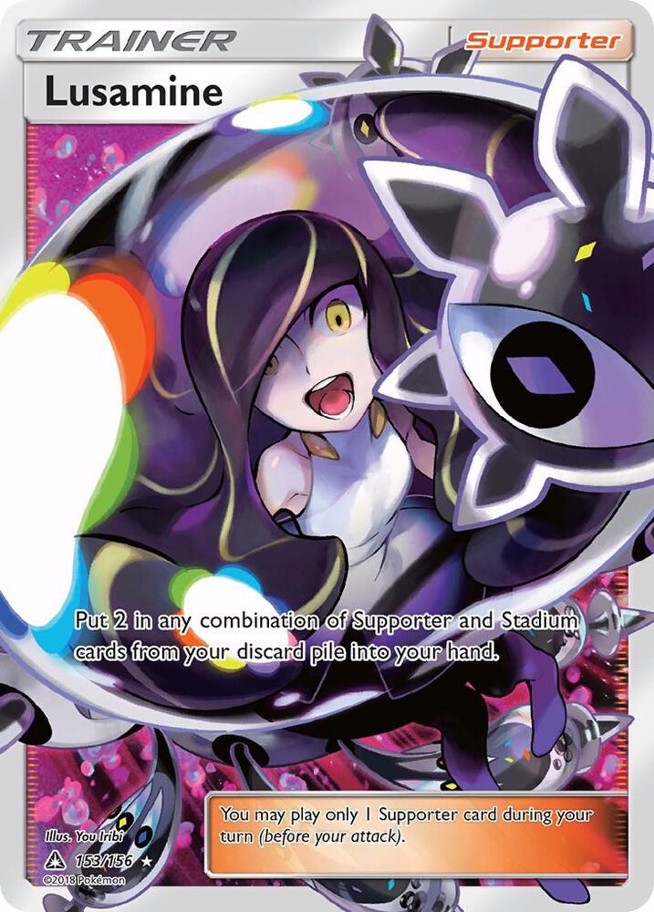 2018 Pokemon SM - Ultra Prism 153/156 Lusamine (Full Art) Ultra Rare